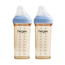 Hegen PPSU Anti-Colic Baby Bottle - 6 Months Plus - 330ml/11oz - Blue - 2-Pack