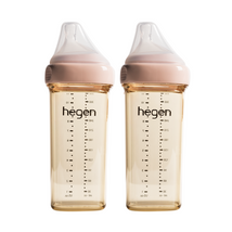 Hegen PPSU Anti-Colic Baby Bottle - 6 Months Plus - 330ml/11oz - Pink - 2-Pack