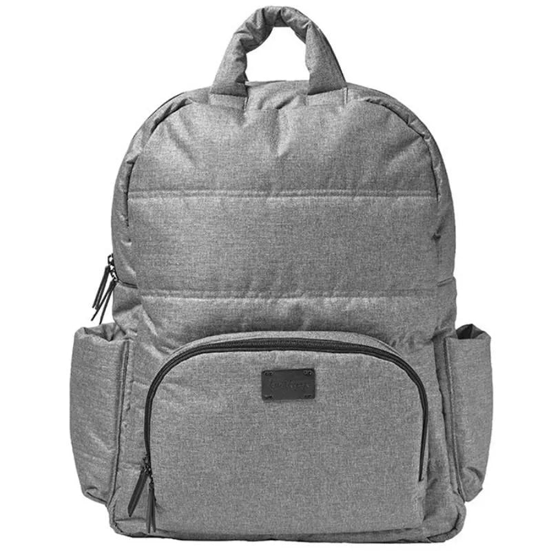 BK718 Diaper Backpack Heather Grey