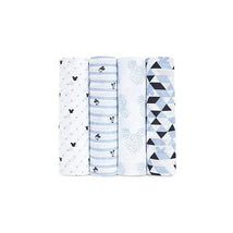 Aden + Anais - Disney Baby Swaddle, Graphic Mickey 4 Pack.
