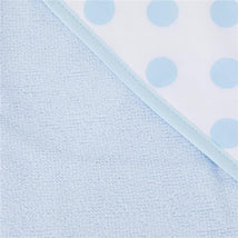 American Baby Company Organic Hooded Towel & Wash Cloth Set Blue Image 1