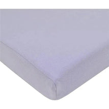 American Baby - Supreme 100% Natural Cotton Jersey Knit Fitted Crib Sheet, Lavender Image 1
