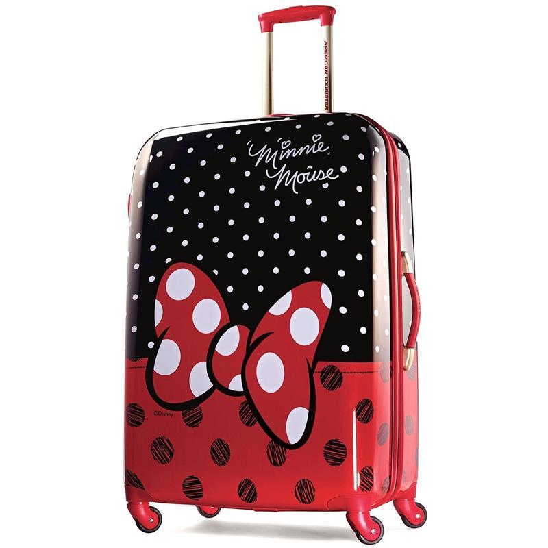 Samsonite - American Tourister Disney Hardside Luggage with Spinner Wheels, Black, Red, White, Minnie Mouse, 21-Inch  Image 1