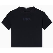 Armani Baby - Boy Ea Logo Short Sleeve T-Shirt, Navy Image 1