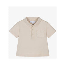Armani Baby - Boys Short Sleeve Polo Print Pocket Oak Image 1