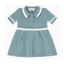 Armani Baby - Girl Short Sleeve Collared Dress, Burnish Image 1