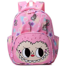 Auraquise - Labubu Print Large Zipper Backpack Back To School Bag Kindergarten Gift Hot Pink Image 1