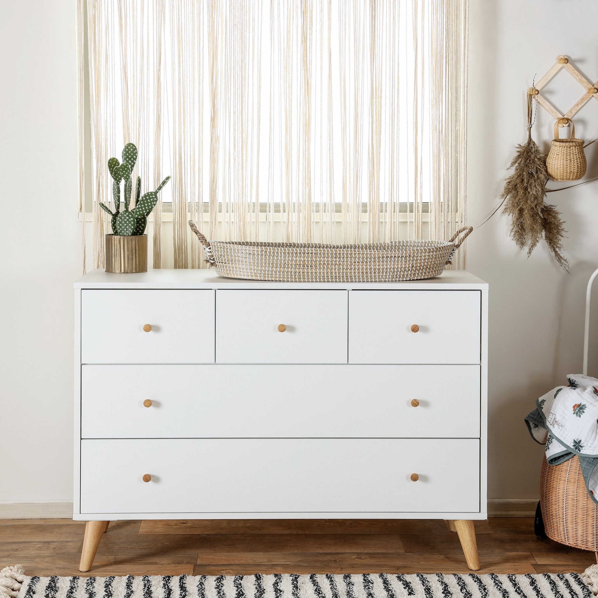 white nursery dresser 4-Drawer Kids Dresser,Wooden Storage Cabinet for Toddler Bedroom, Nursery,Closet,Baby Nightstand Organizer,35.4" Wide - Bed Bath & Beyond With deep drawers and anti Austin 5-Drawer Dresser, White/Red Oak