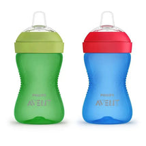 Avent - 2Pk My Grippy Spout Cup, Blue/Green, 10Oz Image 1