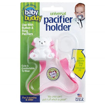 Baby Buddy - Universal Pacifier Holder, Pink Image 1
