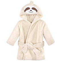 Baby Vision Baby Plush Animal Bathrobe, Sloth Image 1