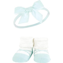 Baby Vision - Hudson Baby Girl's Headband and Socks Giftset, Blush Mint Image 2