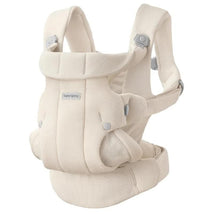 Babybjorn Baby Carrier Hold Mesh in cream color, designed for comfortable baby carrying with breathable mesh fabric.