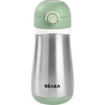 Beaba - Stainless Steel Kids Water Bottle, Sage Image 1