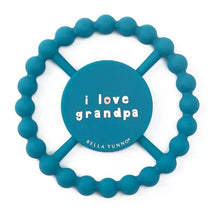 Bella Tunno - Happy Teether, Soft & Easy Grip Baby Teether Toy, Non-Toxic and BPA Free, I Love Grandpa Image 1