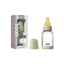 Bibs - Baby 4Oz Latex Glass Bottle With Bumper Sage Image 1