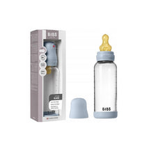 Bibs - Baby 8Oz Latex Glass Bottle With Bumper Baby Blue Image 1