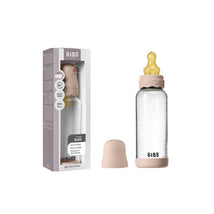 Bibs - Baby 8Oz Latex Glass Bottle With Bumper Blush Image 1