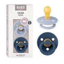 Bibs - Colour 2 Pack Latex, Dusty Blue/Steel Blue Image 1