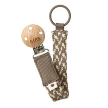 Bibs - Pacifier Clip, Dark Oak/Vanilla Image 1