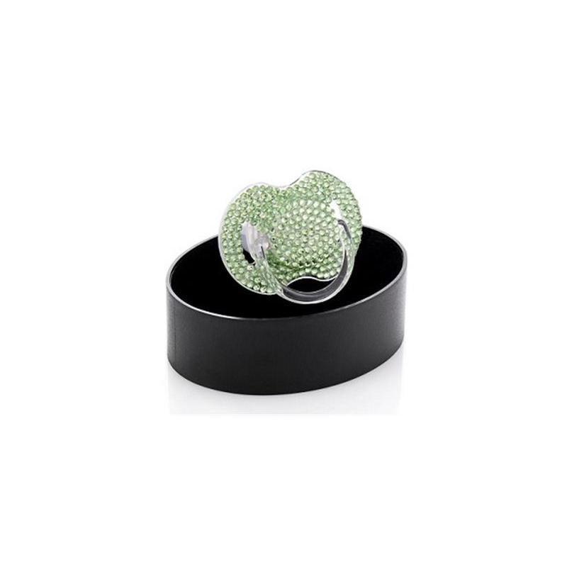 Bling Swarovski Crystal Pacifier - Green Emerald (6-18M)