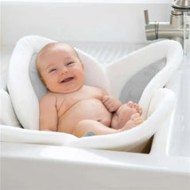 Blooming Bath Lotus - Baby Bath Seafoam, White/Gray Image 1