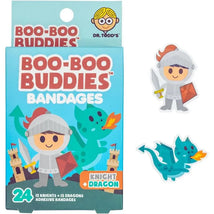 Boo Boo Buddies - Kids Adhesive Bandages, Knight + Dragon Image 1