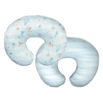 Boppy - Nursing Pillow Original Support, Ergonomic Nursing Essentials Premium Quick-Dry Fabric, Blue Ocean Image 1