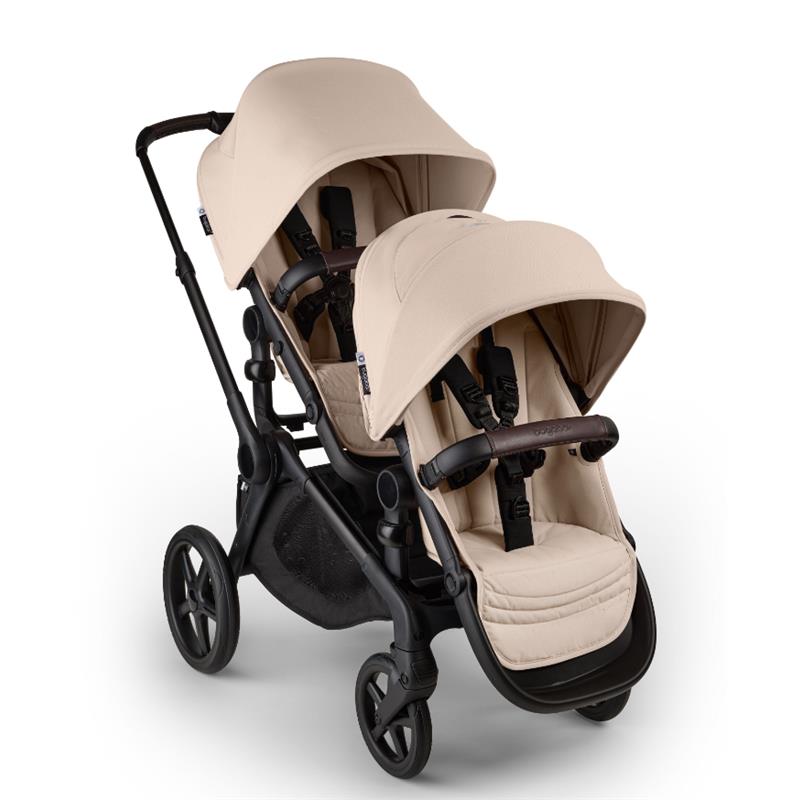 Bugaboo Kangaroo Double Stroller, Black/Desert Taupe-Desert Taupe