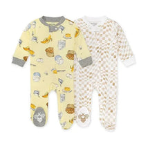 Burts Bees - 2Pk Banana Muffin Recipe & Wavy Check Sleep & Play, Lemonade Image 1