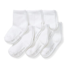 Burts Bees - 6Pk Solid Organic Cotton Baby Crew Socks Cloud Image 1