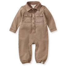 Burts Bees - Acid Wash Infant Jumpsuit Ginger Loaf Image 1