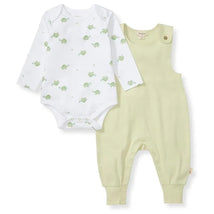 Burts Bees - Baby Boy Tortoise Jumpsuit & Bodysuit Set, Mint Tea Image 1
