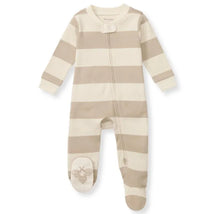 Burts Bees - Rugby Stripe Sleep & Play, Oat Image 1