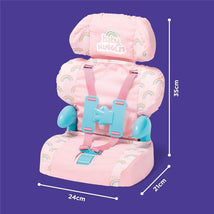 Casdon - Baby Huggles Toys Pink Booster Seat, Car Seat For Dolls Sizes Up to 14, Playset for Children Aged 3 plus Image 2