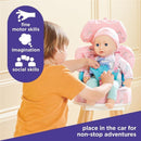 Casdon - Baby Huggles Toys Pink Booster Seat, Car Seat For Dolls Sizes Up to 14, Playset for Children Aged 3 plus Image 6