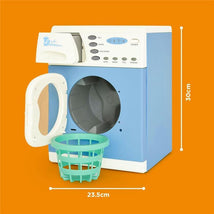Casdon - Blue Electronic Washer Machine Toy with Spinning Drum, Lights, and Sound Effects for Children Aged 3 plus Image 2