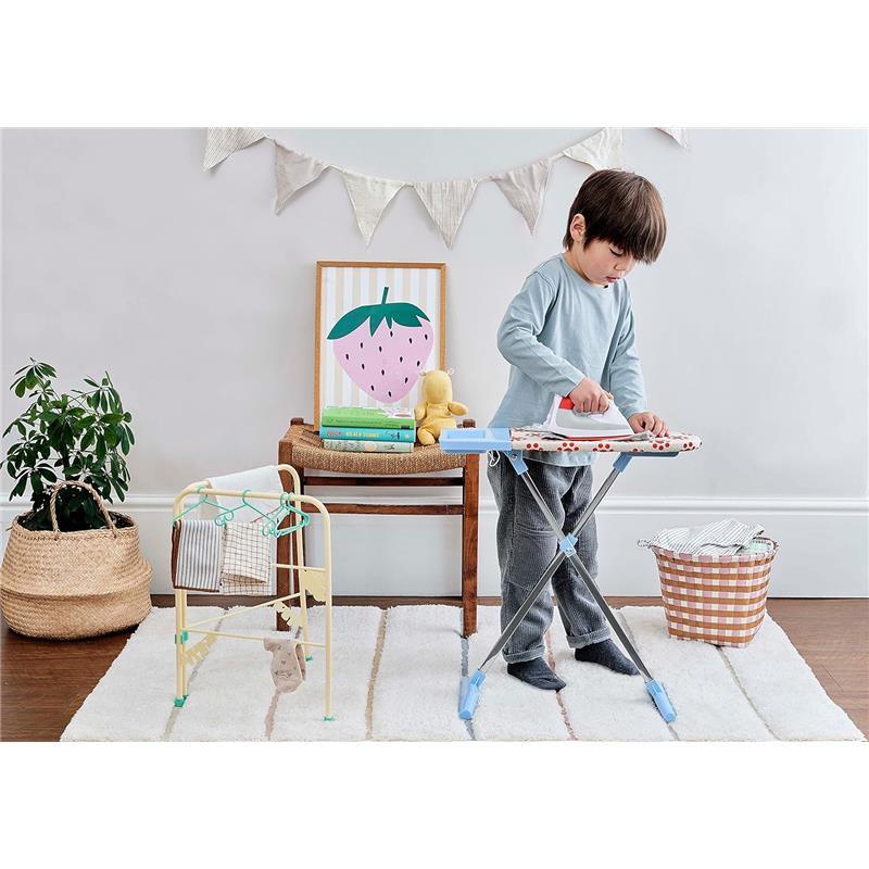 Casdon - Ironing Set, Board and Iron for Children Aged 3 plus with Folding Clothes Airer and Hangers Included Image 7