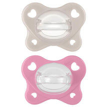 Chicco Feeding - Physioforma Dual Soft Pacifier Grey/Dusty Rose 6-16M, 2Pk Image 1