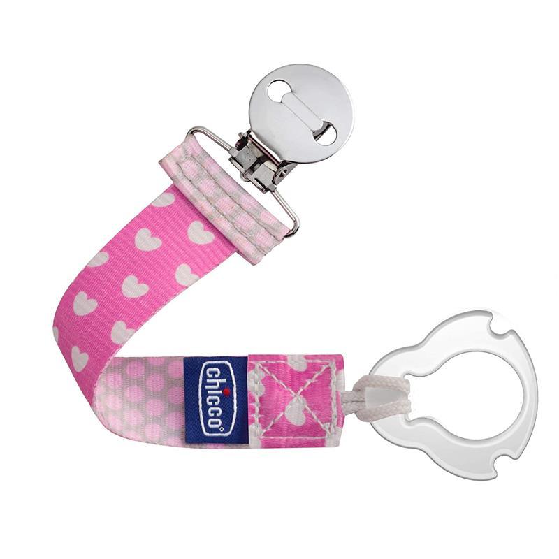Chicco Universal Two-in-One Fashion Pacifier Clip - Pink