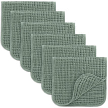 Comfy Cubs - 6Pk Muslin Burp Cloths Fern Image 1