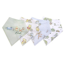 Copper Pearl - 4Pk Baby Bandana Drool Bibs Set Hundred Acre Wood Image 1