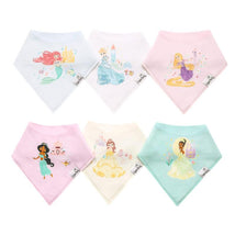 Copper Pearl - 6Pk Disney Princess Bandana Bib Set Image 1