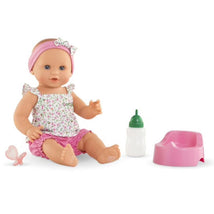 Corolle Dolls Emma Drink-And-Wet Bath Baby, Flowered Image 1