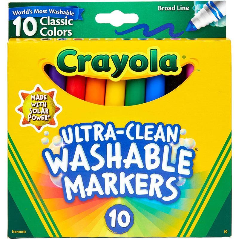  Crayola Washable Marker Classroom Pack, Conical Tip,  Assorted Colors, Pack Of 192 : Learning: Supplies