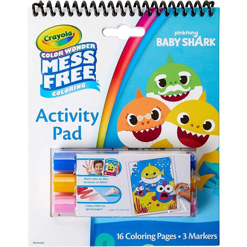 Crayola - Color Wonder Activity Pad, Baby Shark