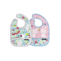 Crocodile Creek Bibs 2 Go Set of 2 Bibs - Backyard Friends Image 1
