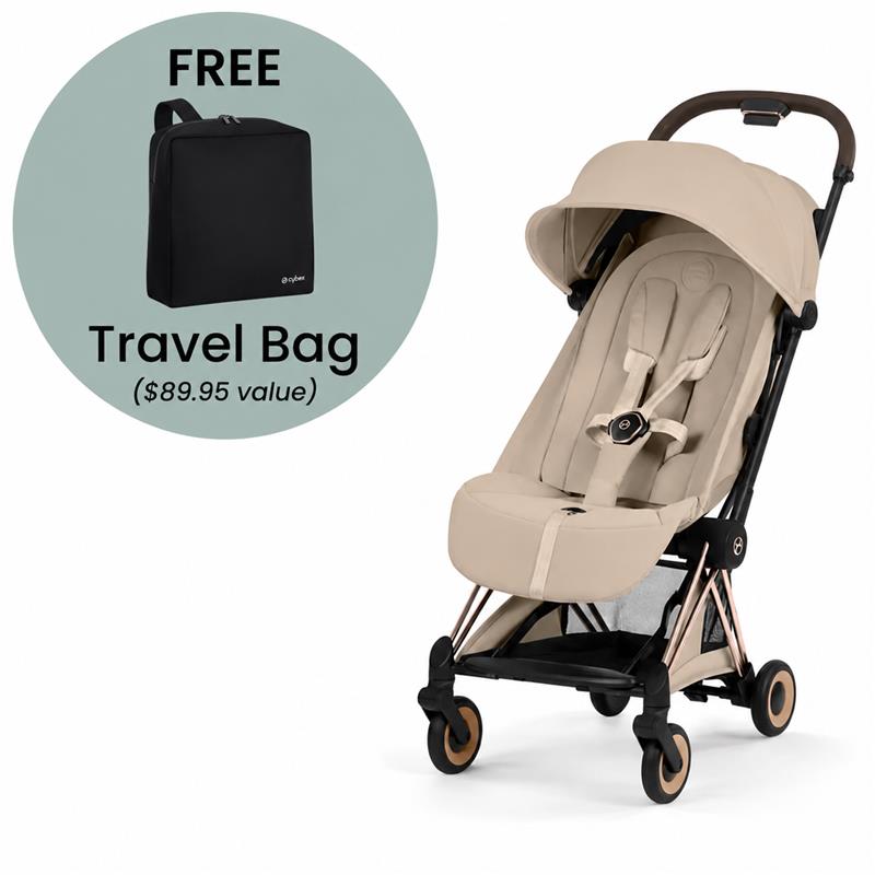 美品.おまけ】サイベックスCoyaコヤ RoseGoldCozy-beige Cybex Coya