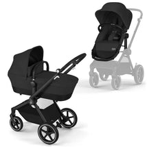 Cybex - Eos Lux 2-In-1 Stroller, Moon Black Image 1