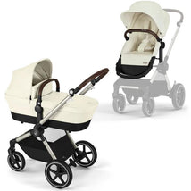 Cybex - Eos Lux 2-In-1 Stroller, Seashell Beige Image 1